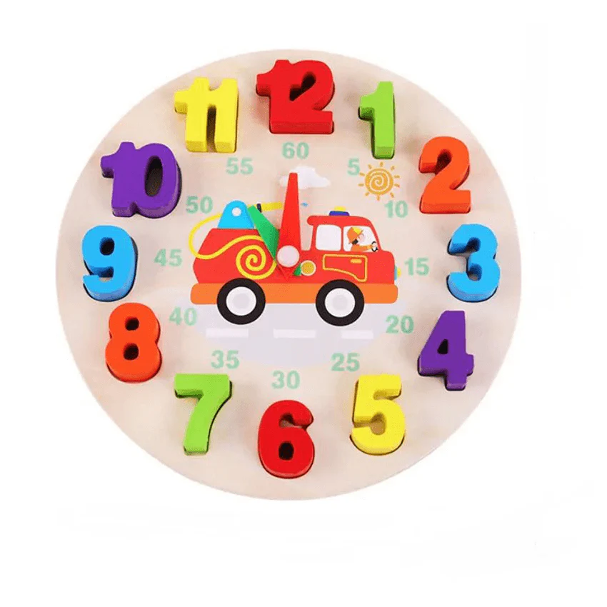 Wooden Digital Time Clock for Kids Learning