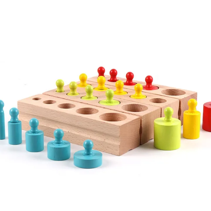 Wooden Montessori Knobbed Cylinders product image 5