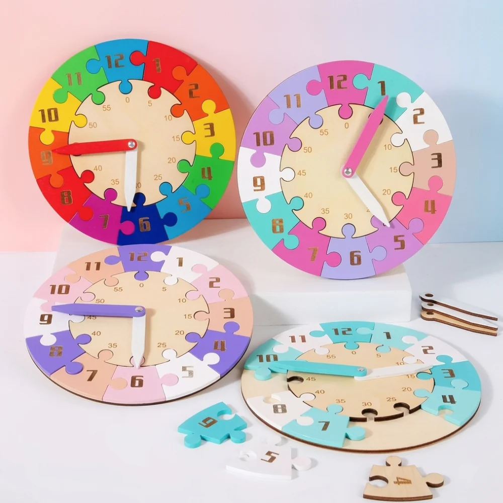 Wooden Puzzle Time Clock for Kids product image 3