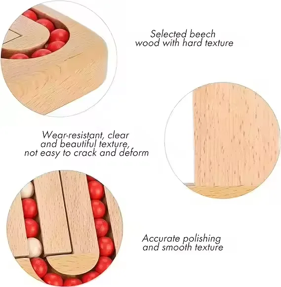 Wooden bean maze beech wood quality