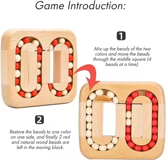 Wooden bean maze how to play